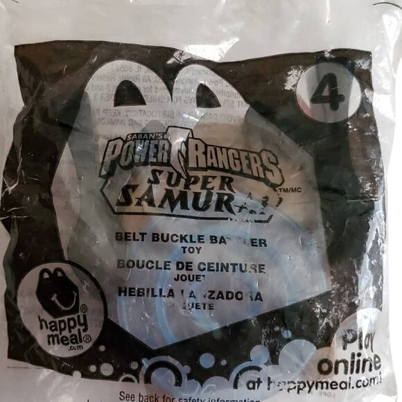 2012 Power Rangers Super Samurai McDonalds Happy Meal Toy 4 New in Package - Picture 1 of 2